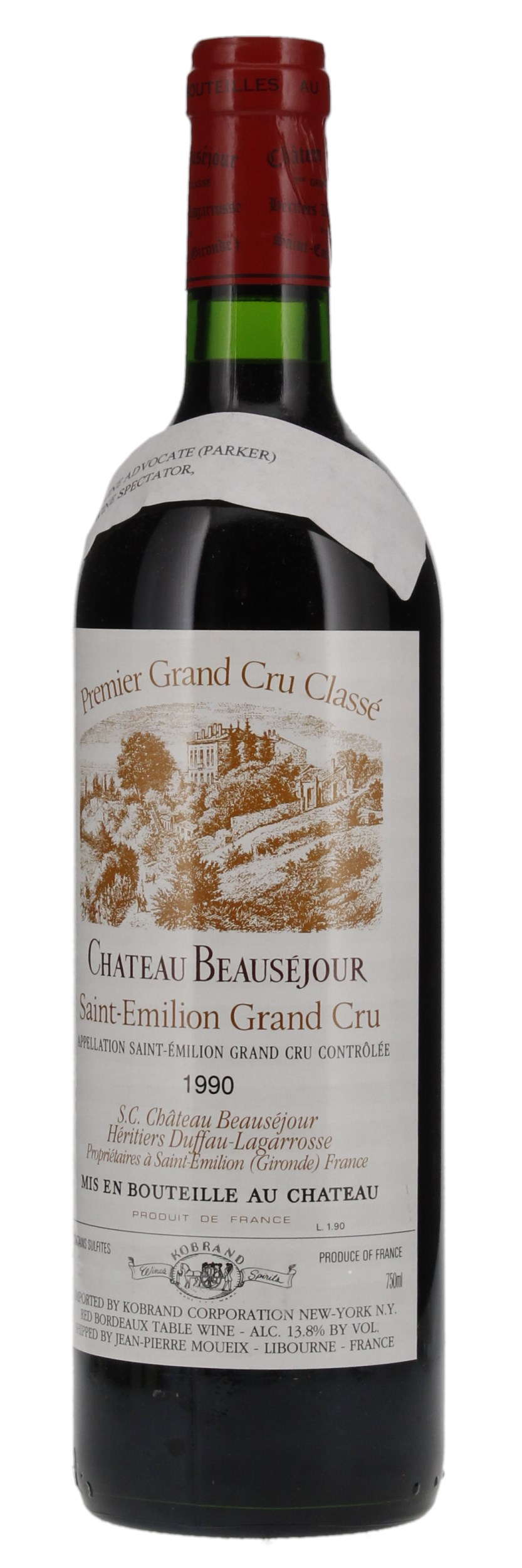 1990 Château Beausejour (Duffau Lagarrosse) Bordeaux Red Blends (Claret