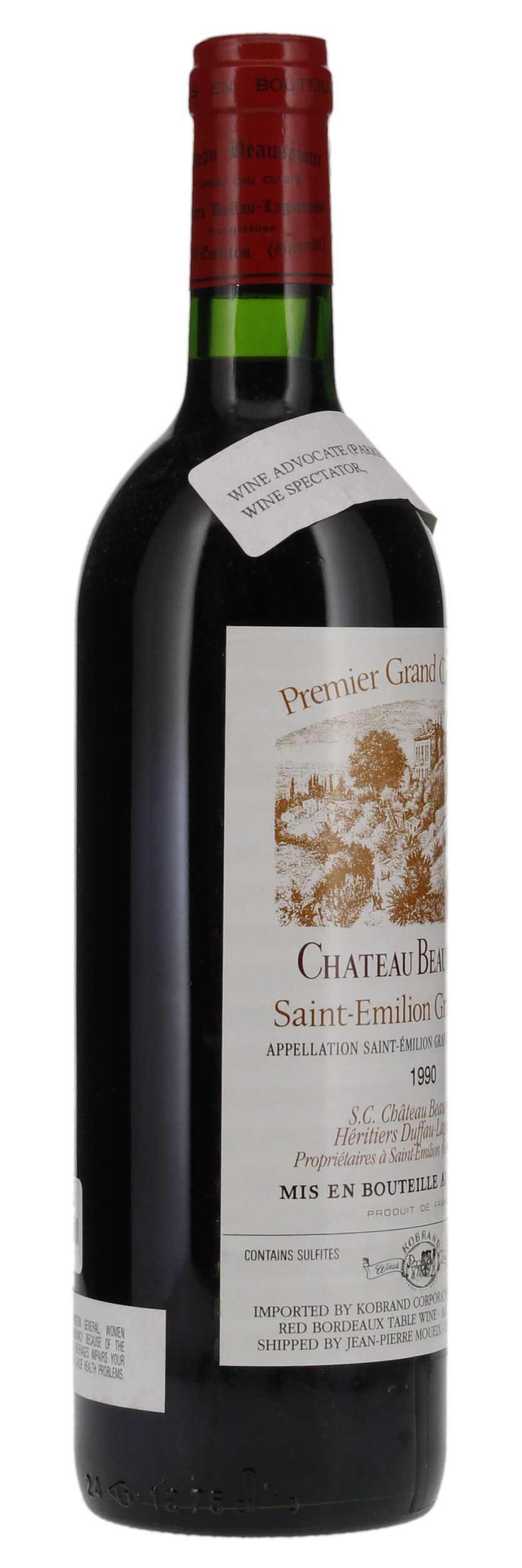 1990 Château Beausejour (Duffau Lagarrosse), 750ml