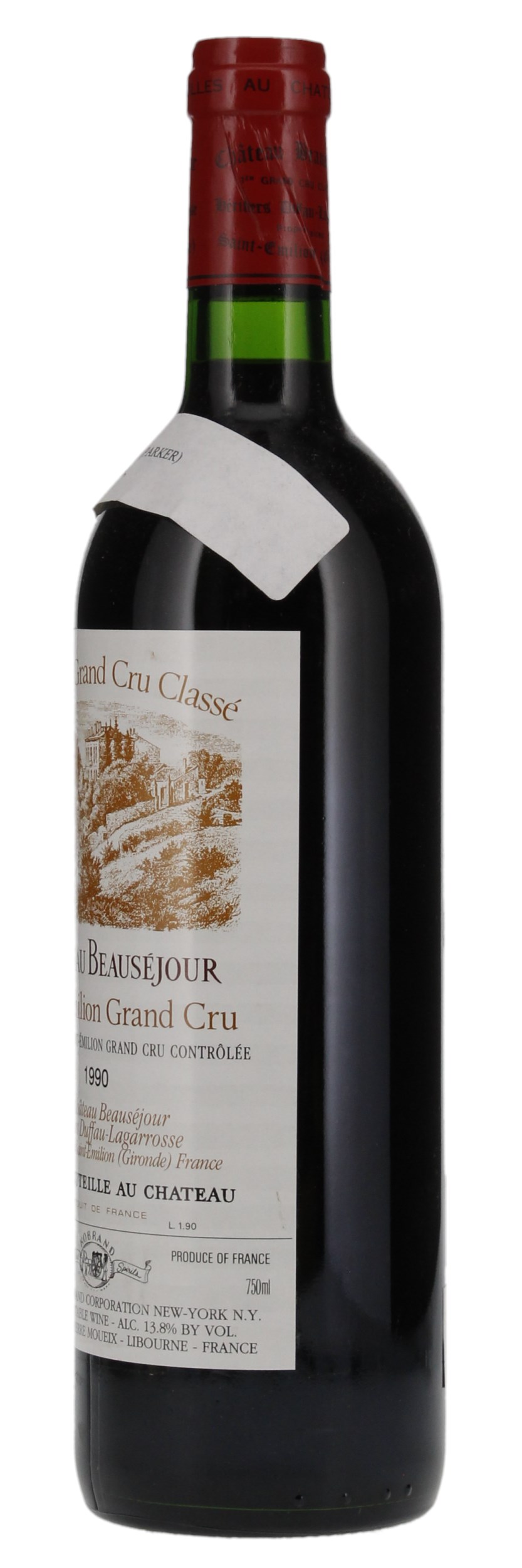 1990 Château Beausejour (Duffau Lagarrosse), 750ml
