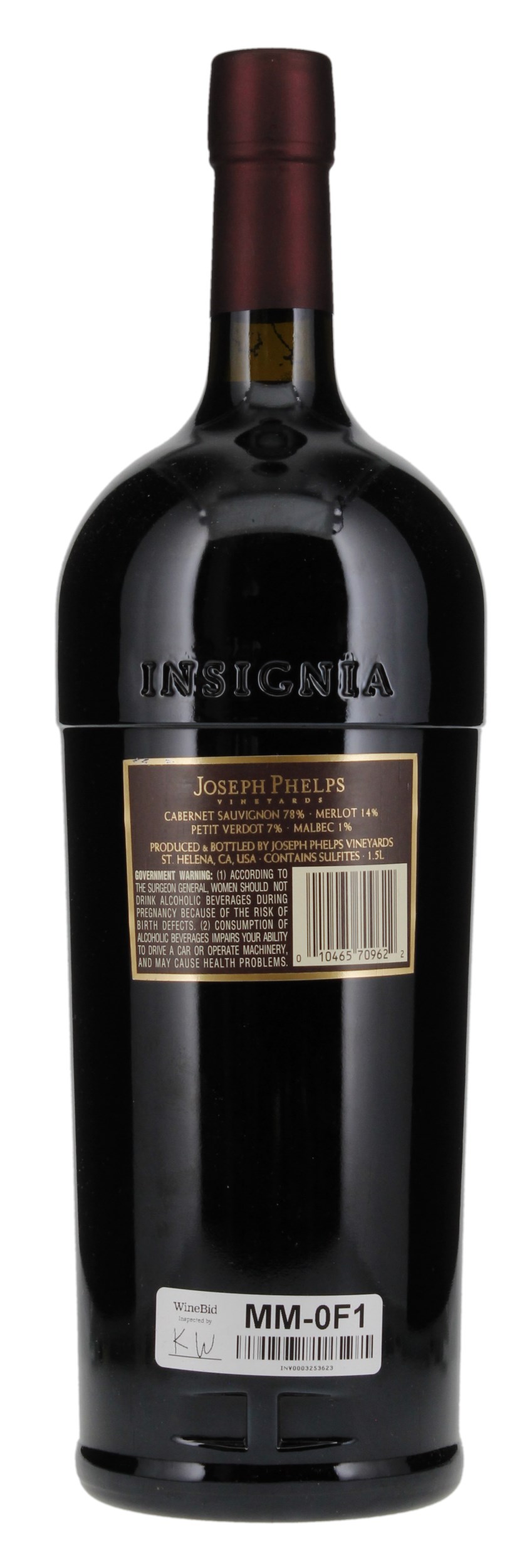 2002 Joseph Phelps Insignia, 1.5ltr