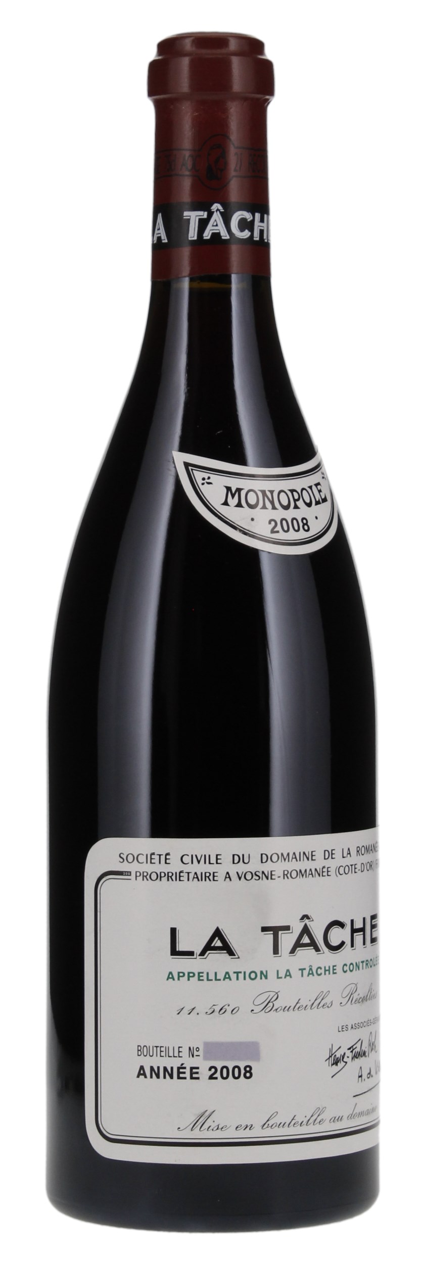 2008 Domaine de la Romanee-Conti La Tache, 750ml