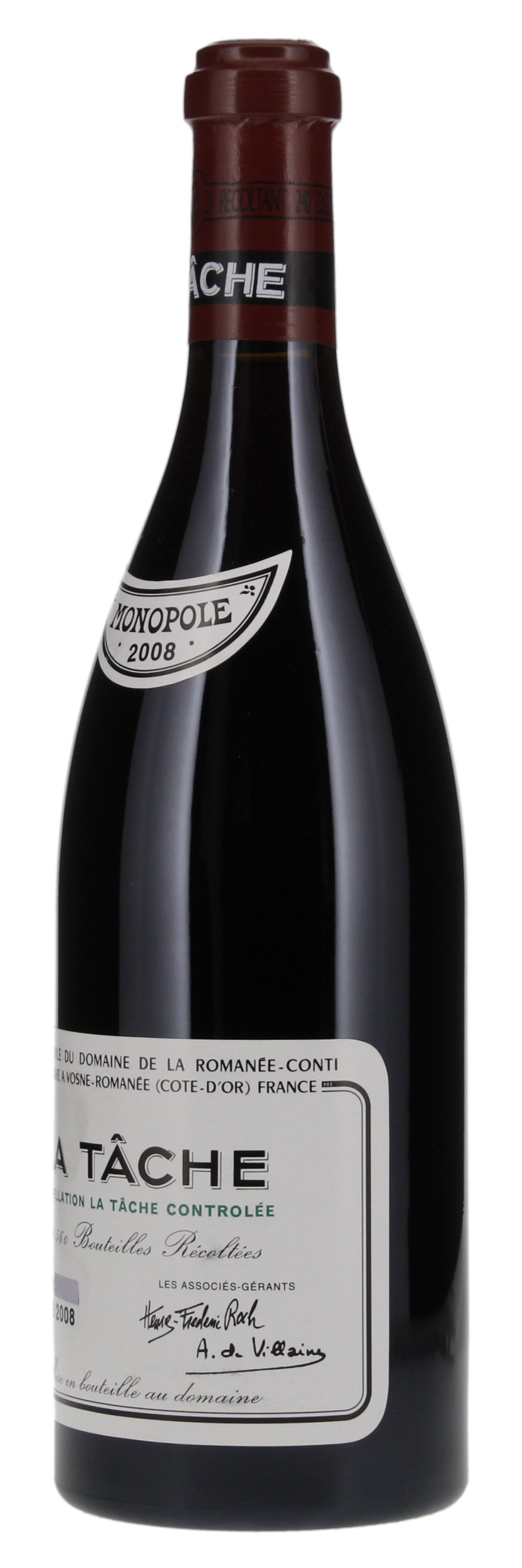 2008 Domaine de la Romanee-Conti La Tache, 750ml