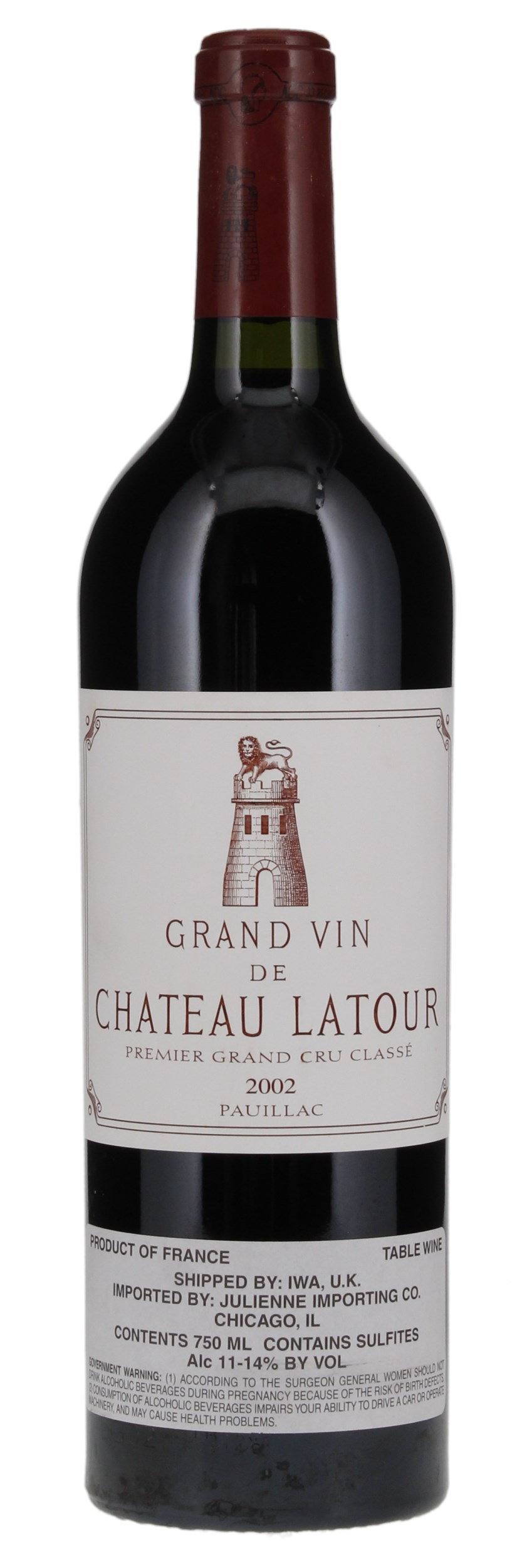Chateau Latour 2002年 赤ワイン シャトー・ラトゥール 赤ワイン シャトー ラトゥール 2002年 750ml