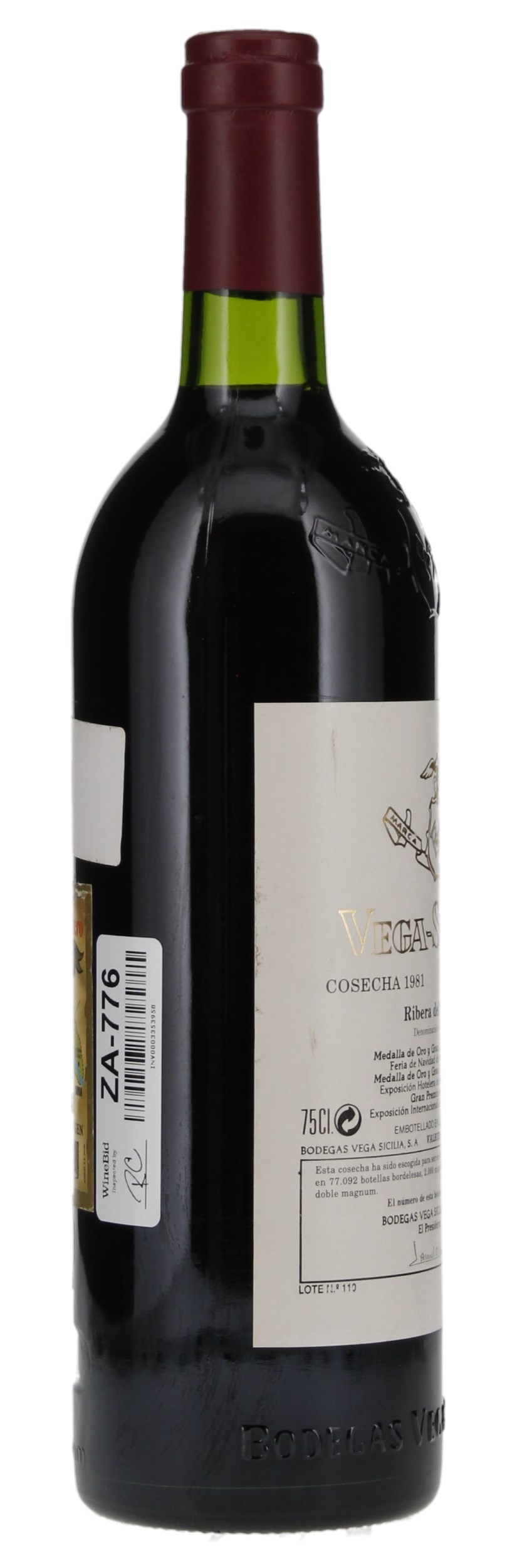 1981 Vega Sicilia Unico, 750ml