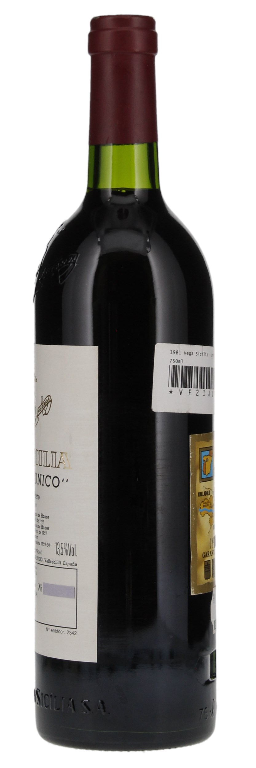1981 Vega Sicilia Unico, 750ml