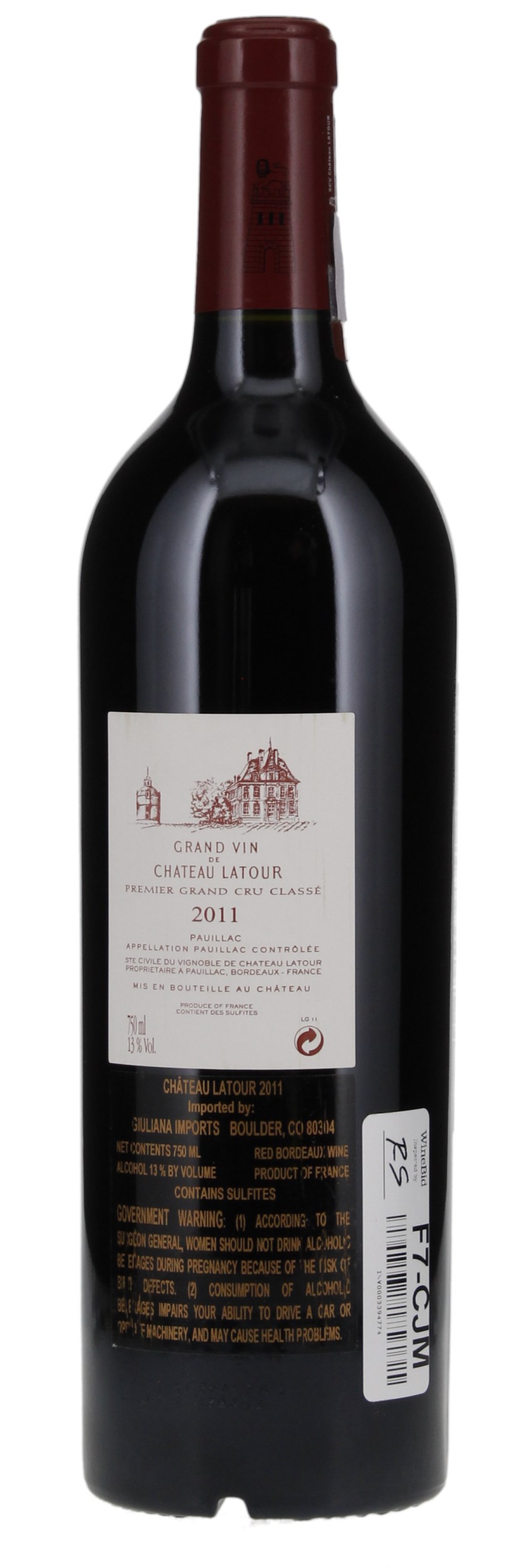 2011 Château Latour, 750ml