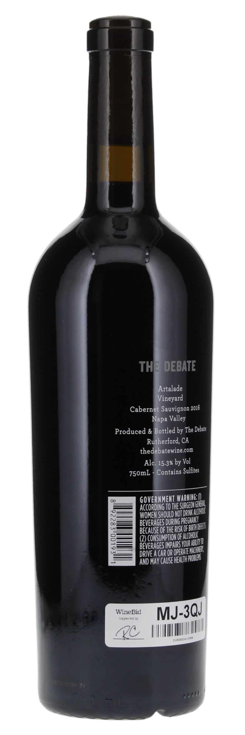 2016 The Debate Artalade Vineyard Cabernet Sauvignon, 750ml
