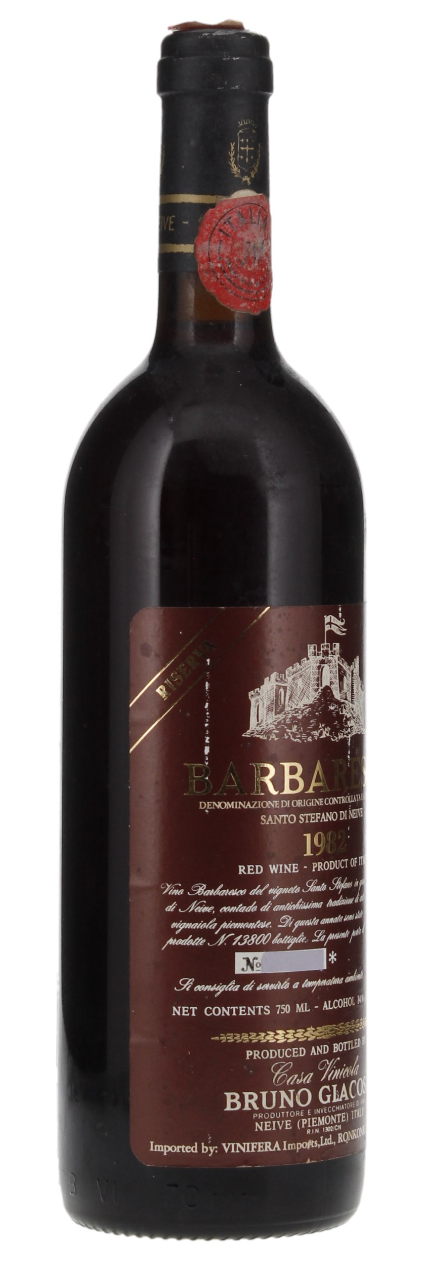 1982 Bruno Giacosa Barbaresco Riserva Santo Stefano di Neive, 750ml