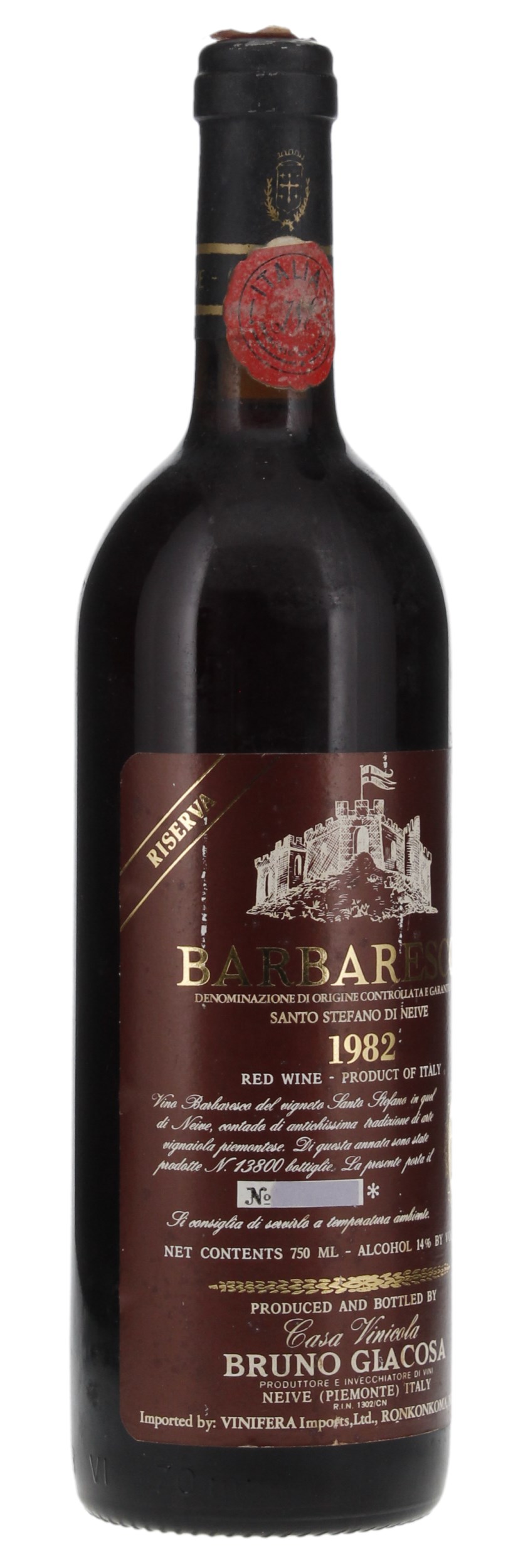 1982 Bruno Giacosa Barbaresco Riserva Santo Stefano di Neive, 750ml