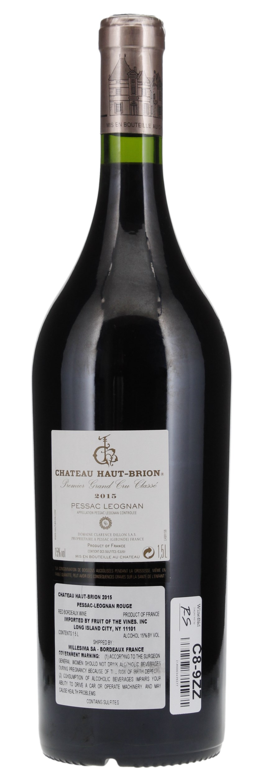 2015 Château Haut-Brion, 1.5ltr