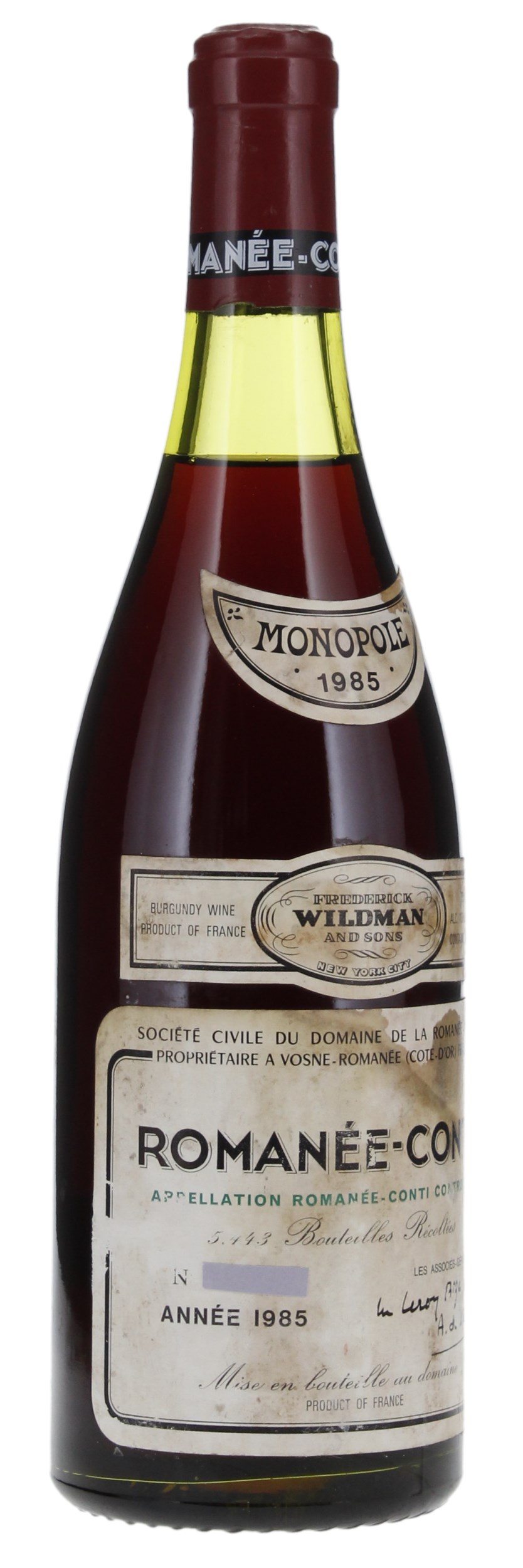 1985 Domaine de la Romanee-Conti Romanee-Conti, 750ml