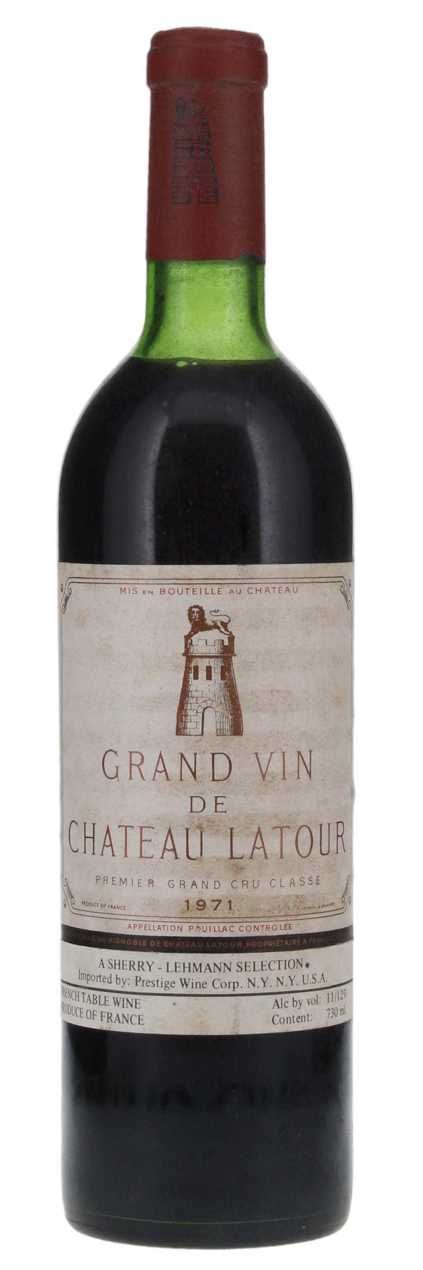 1971 Château Latour Bordeaux Red Blends (Claret) Premier Cru