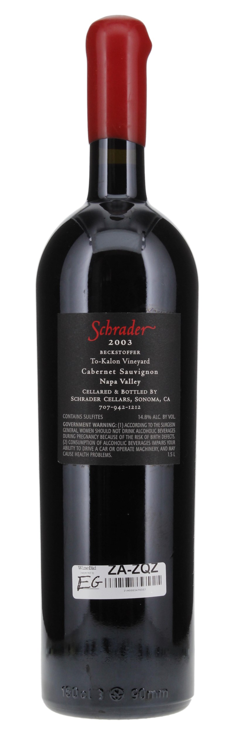 2003 Schrader MMIII (Old Sparky), 1.5ltr