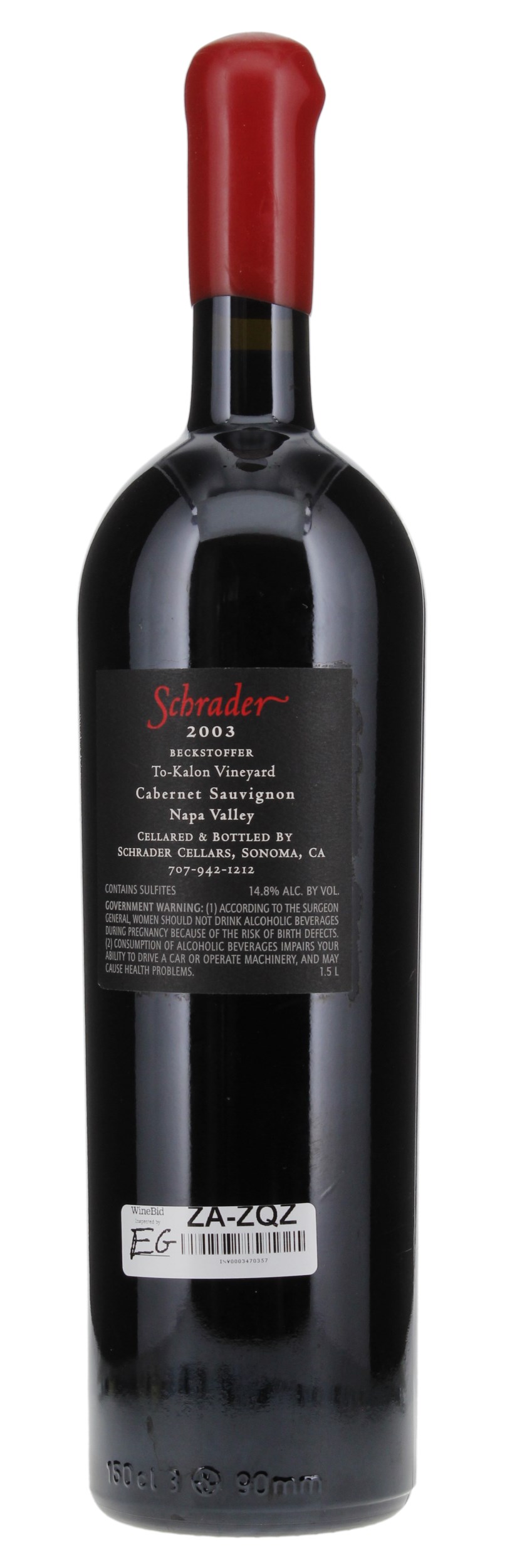 2003 Schrader MMIII (Old Sparky), 1.5ltr