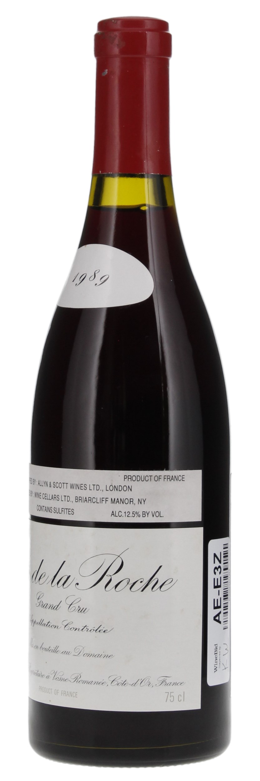 1989 Domaine Leroy Clos de la Roche Pinot Noir Grand Cru | WineBid