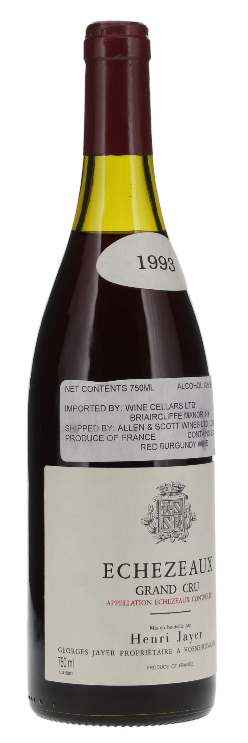 1993 Henri Jayer Echezeaux Pinot Noir Grand Cru | WineBid | Wine