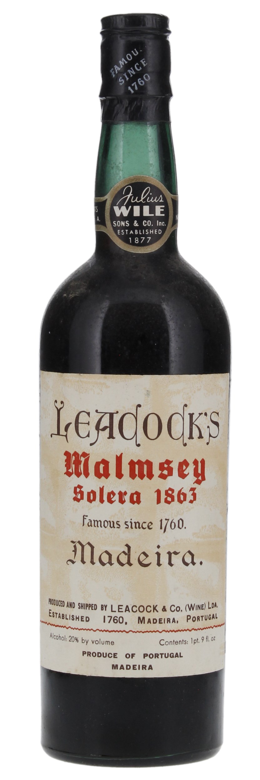N.V. Leacock Malmsey Solera 1863 Madeira, 750ml