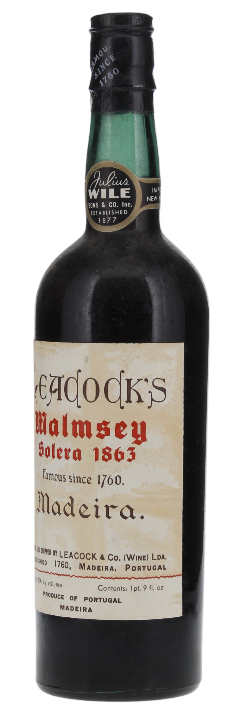 N.V. Leacock Malmsey Solera 1863 Madeira, 750ml