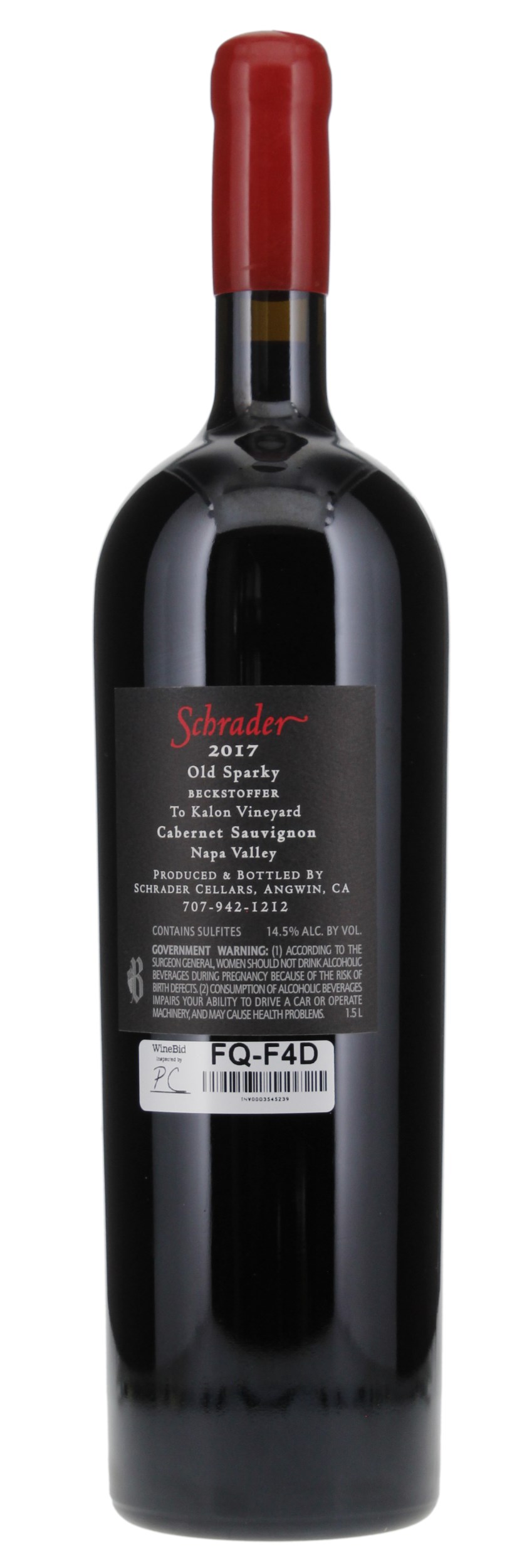 2017 Schrader MMXVII (Old Sparky), 1.5ltr