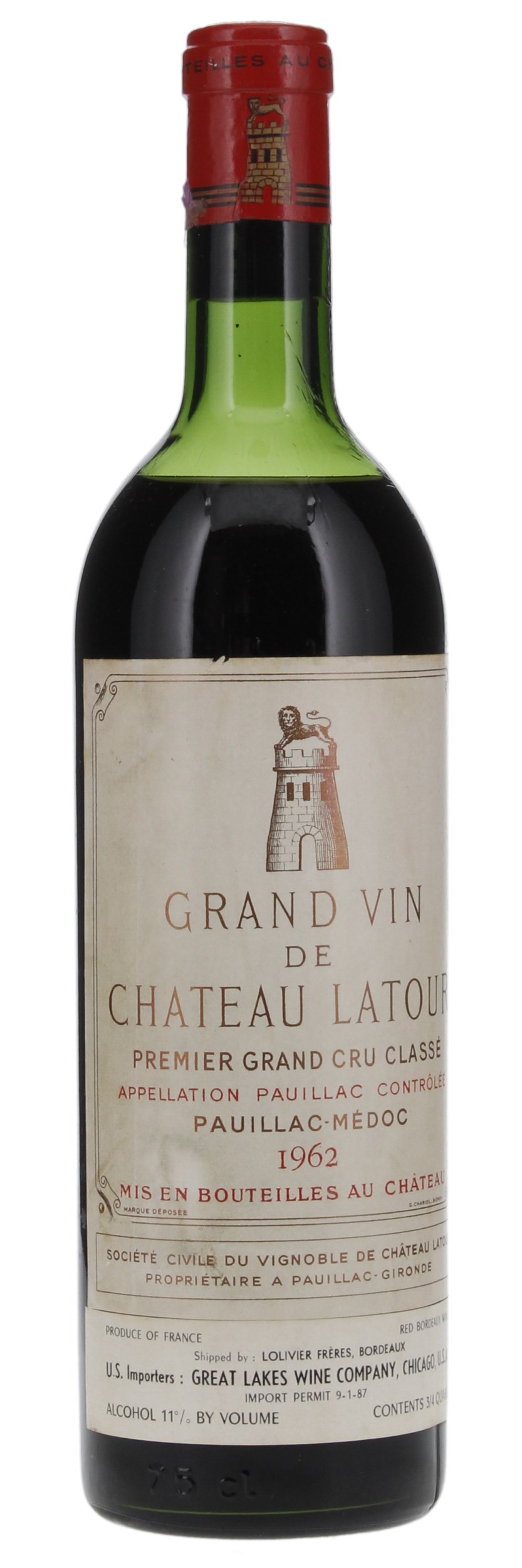 1962 Château Latour, 750ml