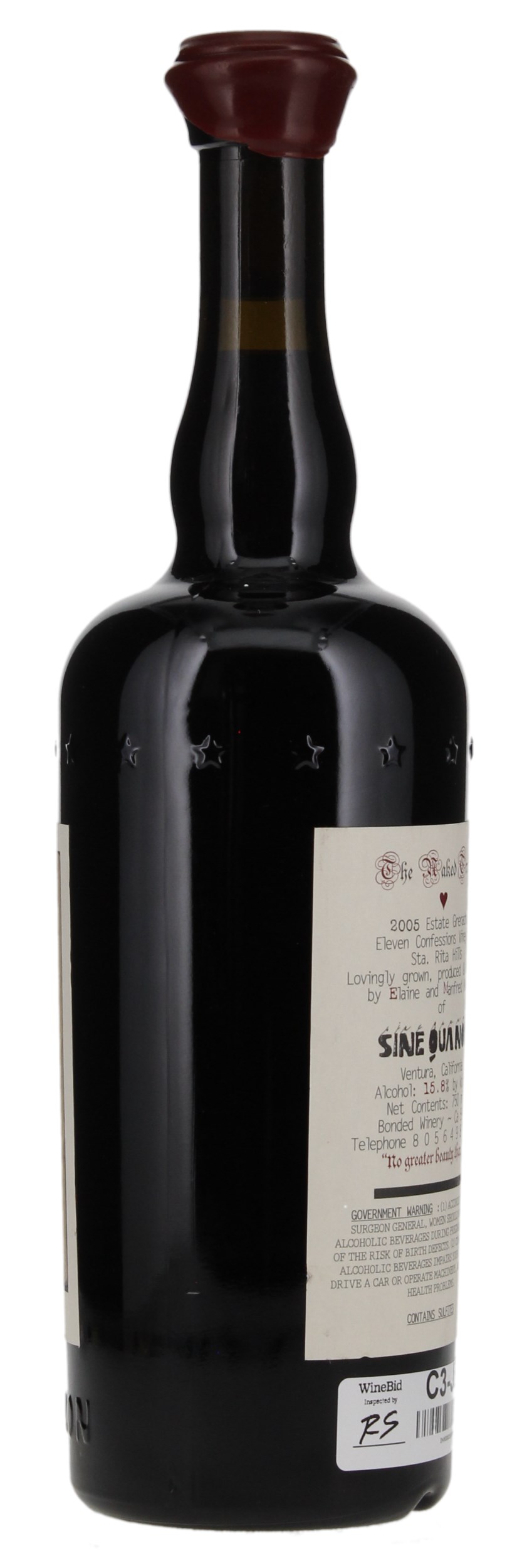 2005 Sine Qua Non The Naked Truth Grenache, 750ml