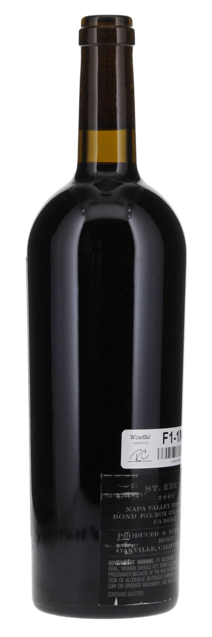 2001 Bond St. Eden, 750ml