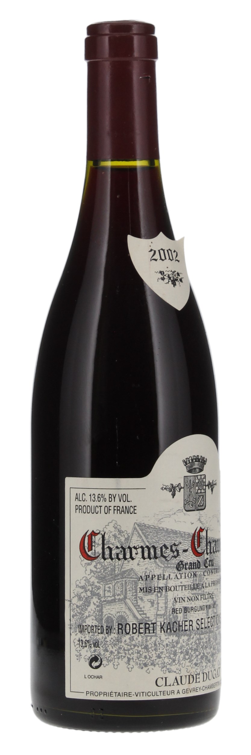 2002 Domaine Claude Dugat Charmes-Chambertin, 750ml