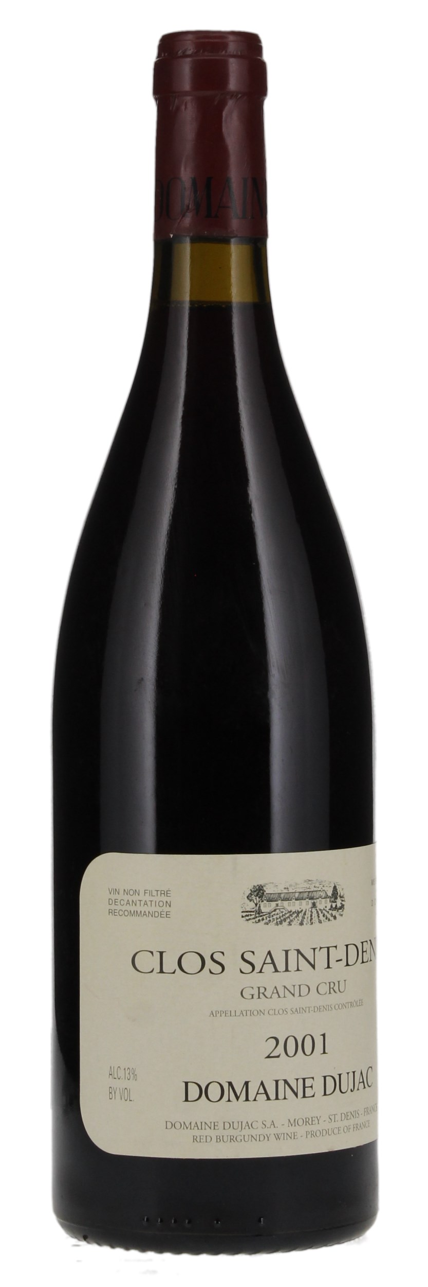 2001 Domaine Dujac Clos St. Denis, 750ml