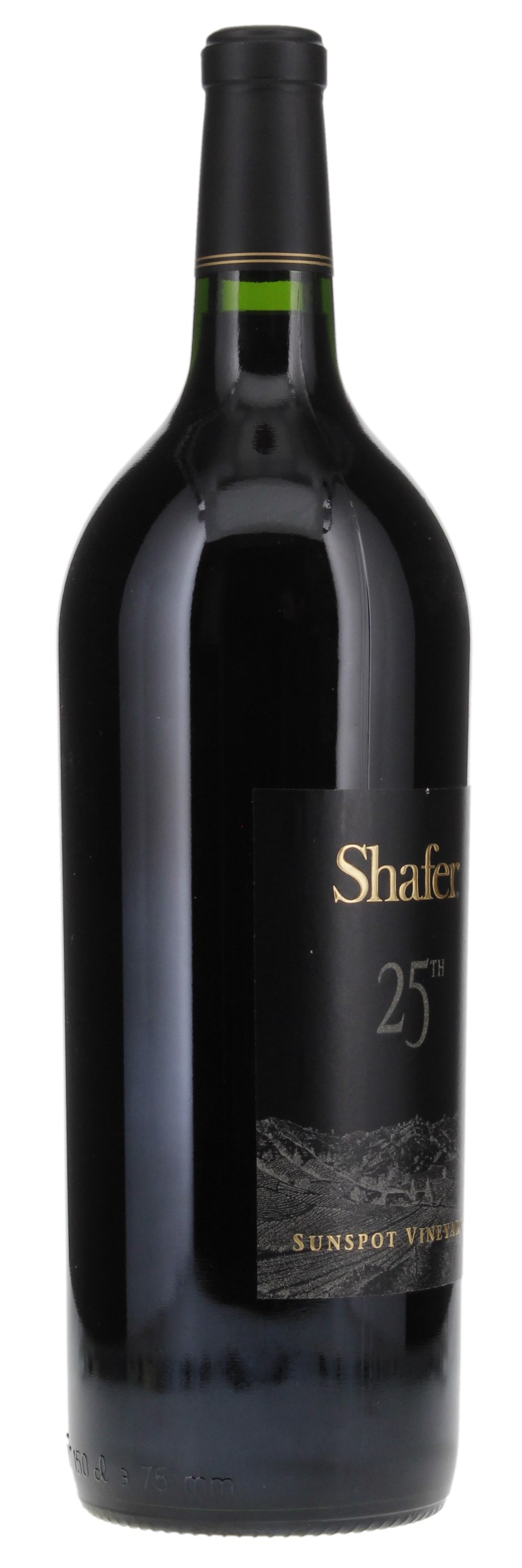 2001 Shafer Vineyards 25th Anniversary Sunspot Vineyard Cabernet Sauvignon, 1.5ltr