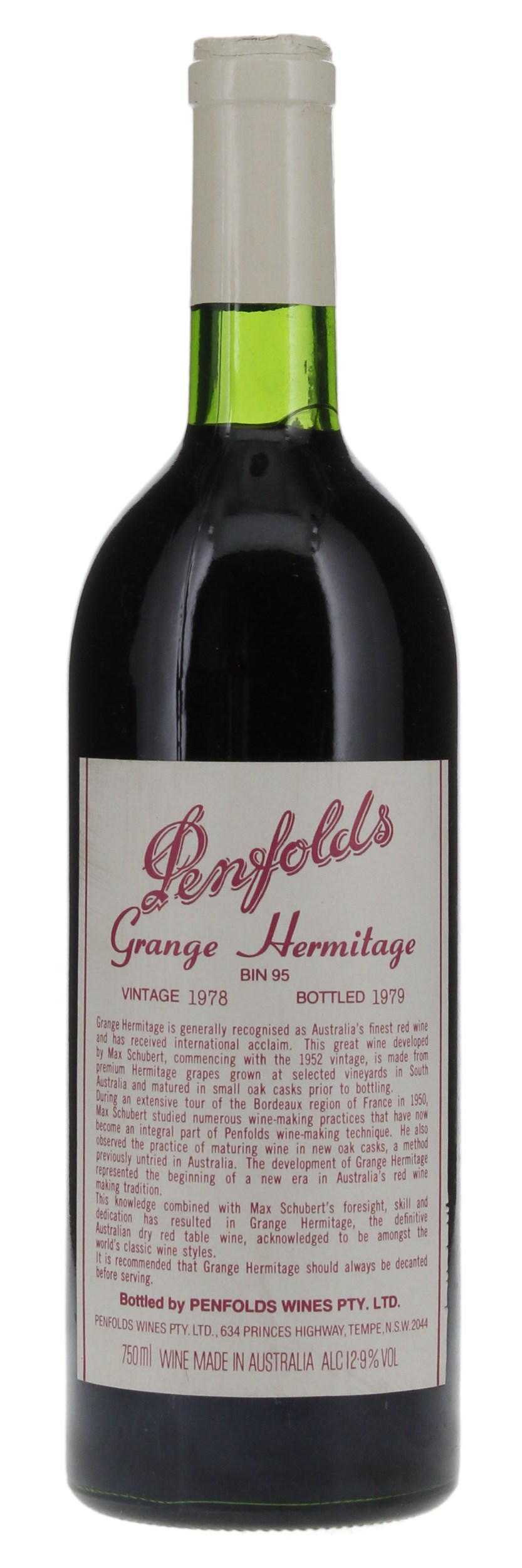 1978 Penfolds Grange, 750ml