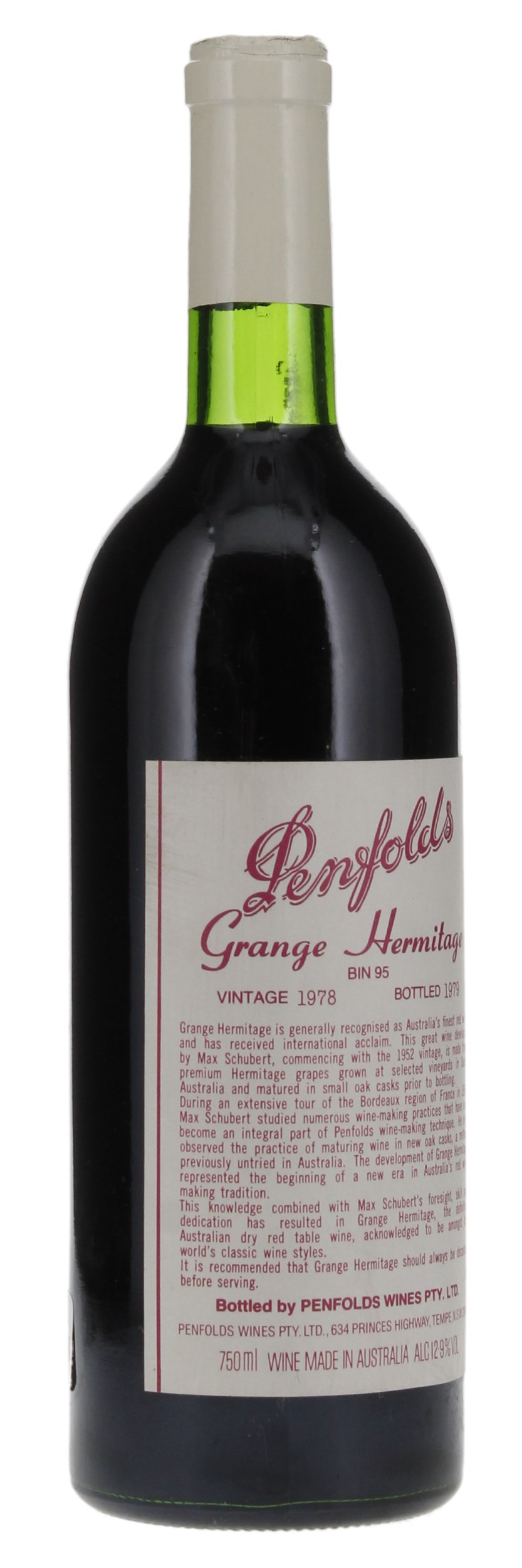 1978 Penfolds Grange, 750ml
