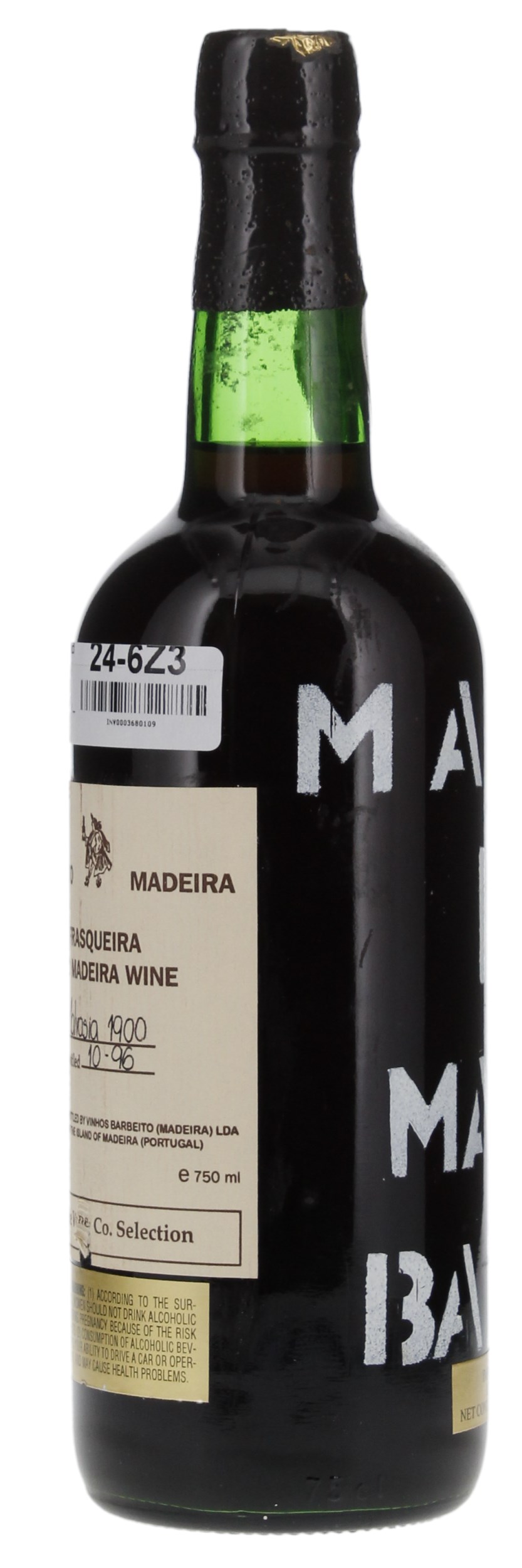 1900 Barbeito Madeira Malvazia Frasquiera, 750ml