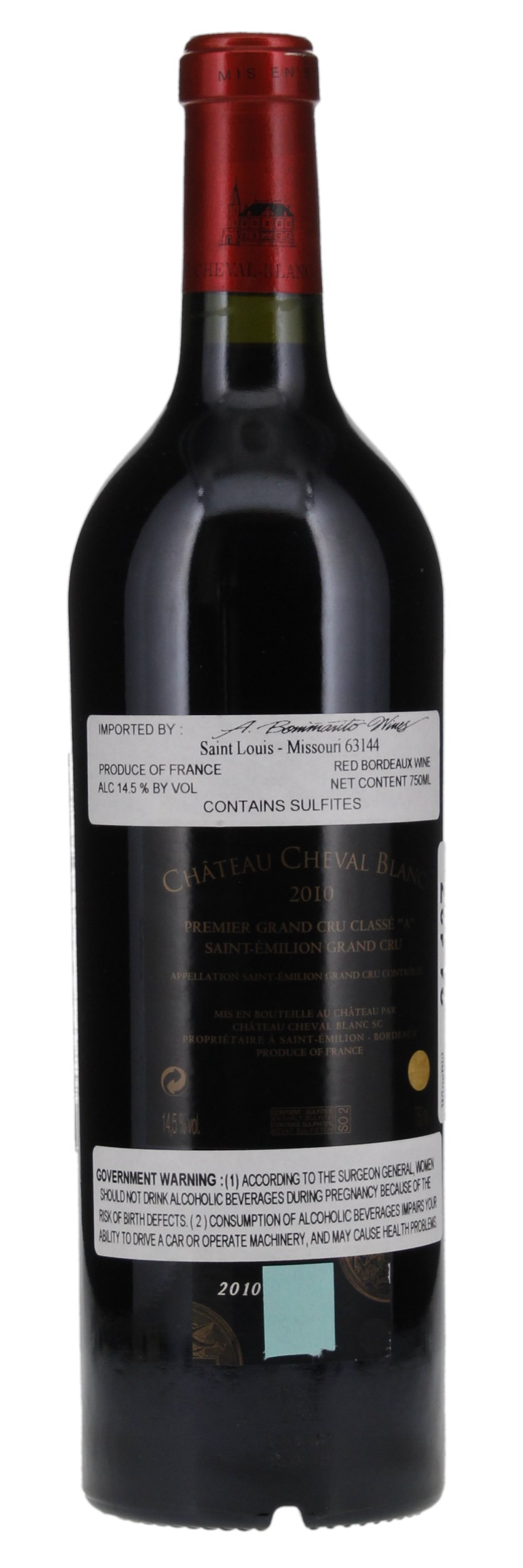 2010 Château Cheval-Blanc, 750ml