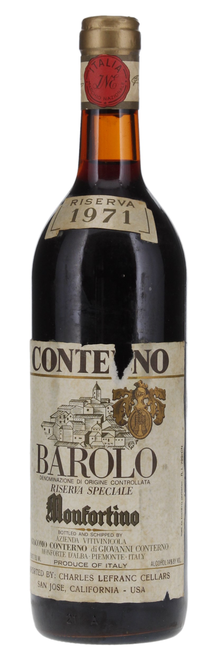 1971 Giacomo Conterno Barolo Riserva Monfortino, 750ml