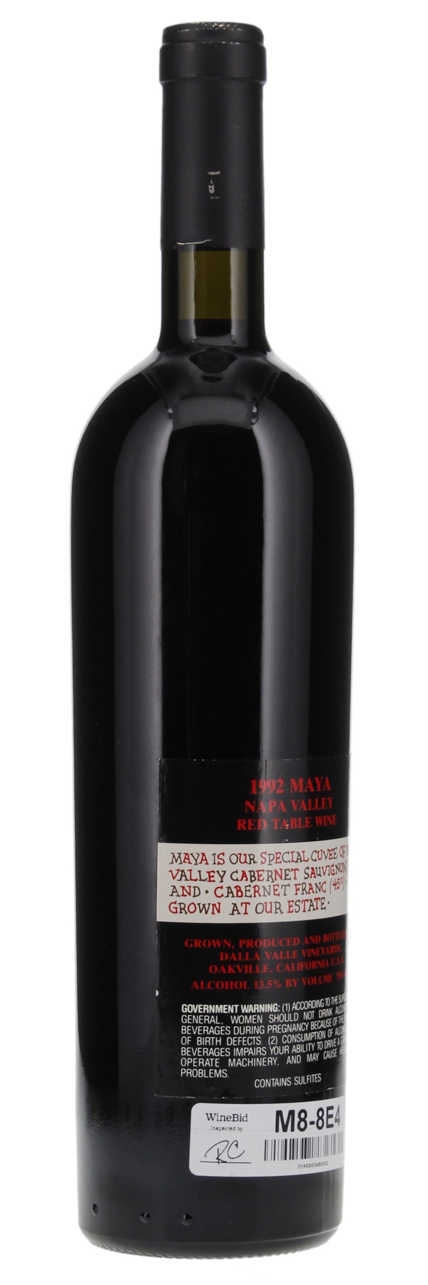 1992 Dalla Valle Maya, 750ml