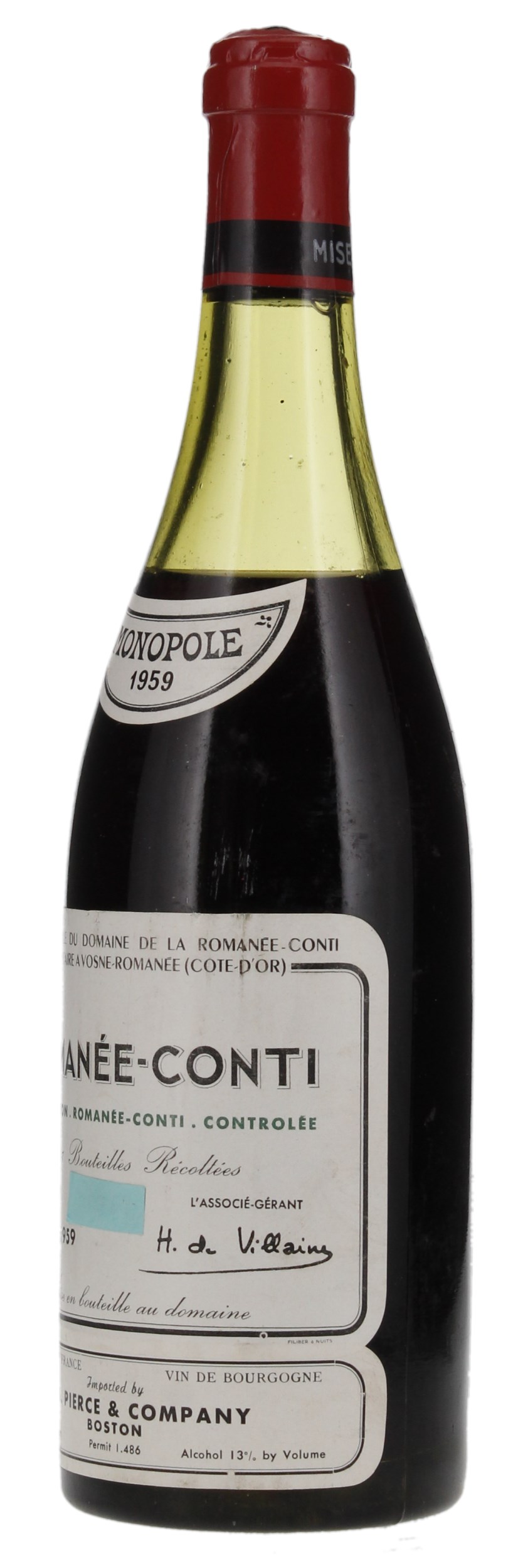 1959 Domaine de la Romanee-Conti Romanee-Conti, 750ml