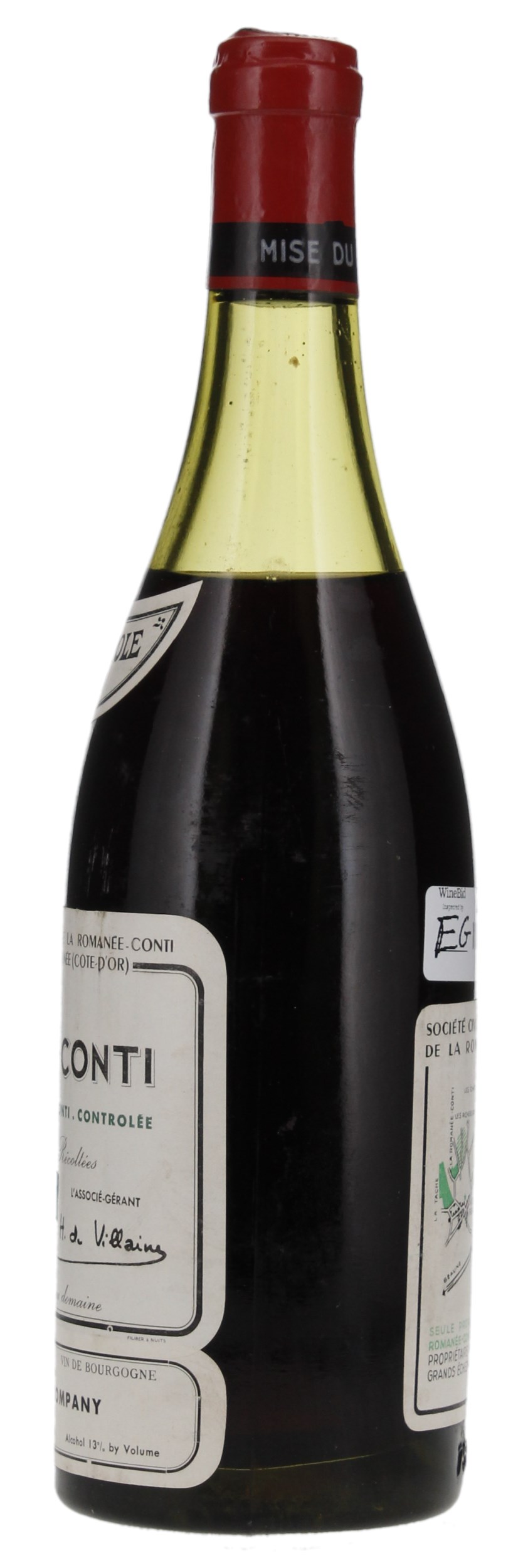 1959 Domaine de la Romanee-Conti Romanee-Conti, 750ml