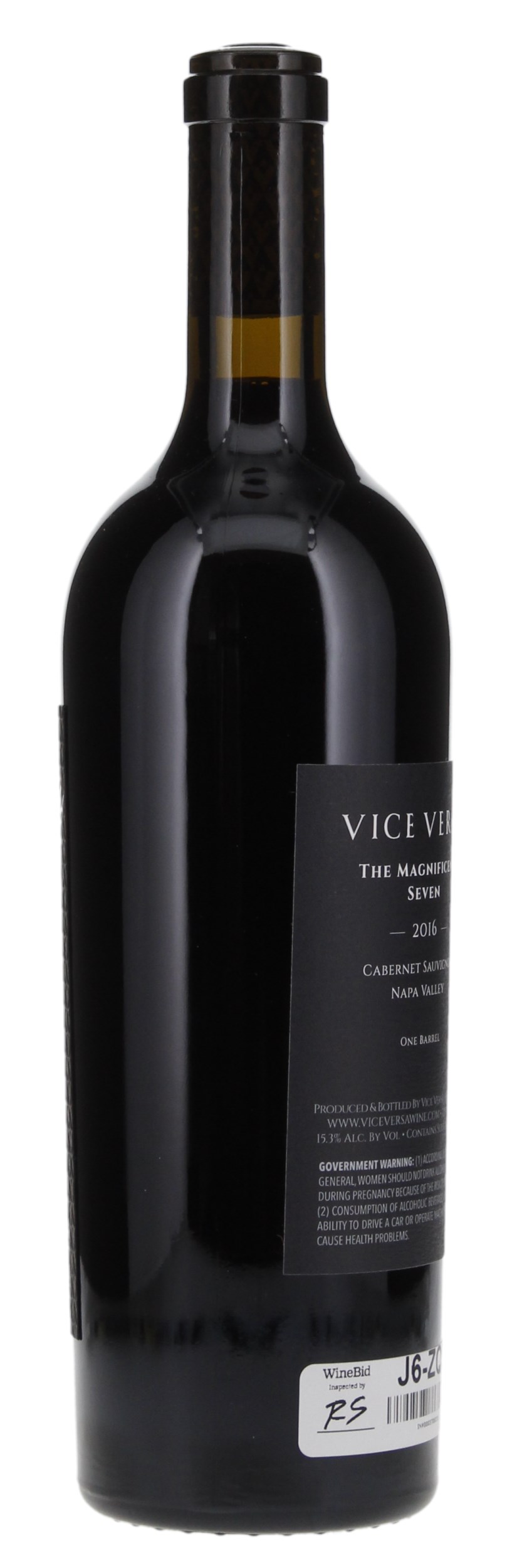 2016 Vice Versa The Magnificent Seven Cabernet Sauvignon, 750ml