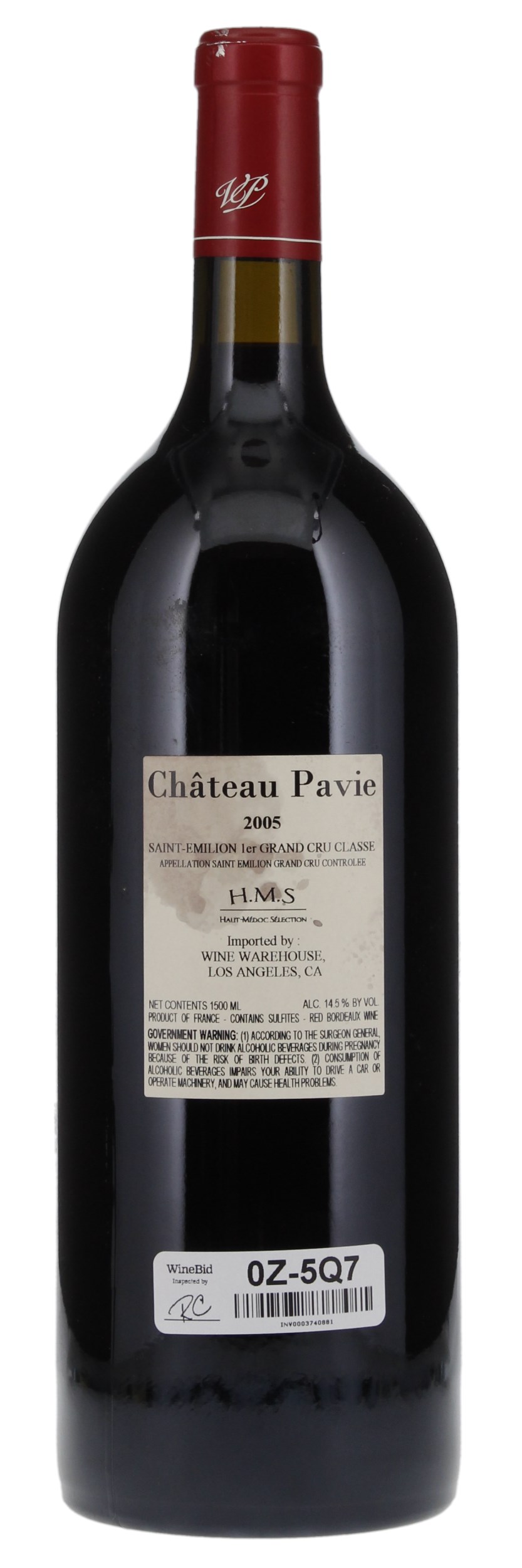 2005 Château Pavie, 1.5ltr