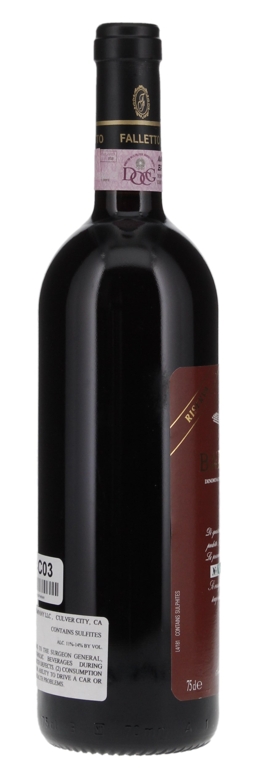 2001 Bruno Giacosa Barbaresco Rabaja Riserva, 750ml