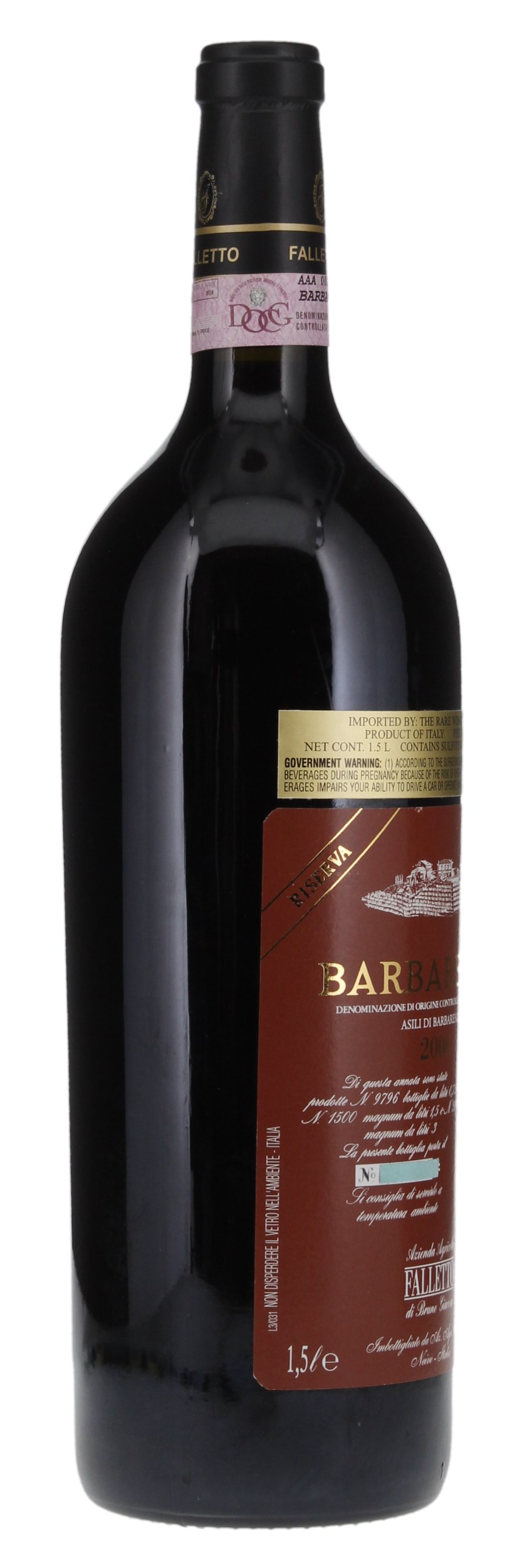 2000 Bruno Giacosa Barbaresco Falletto Asili Riserva, 1.5ltr