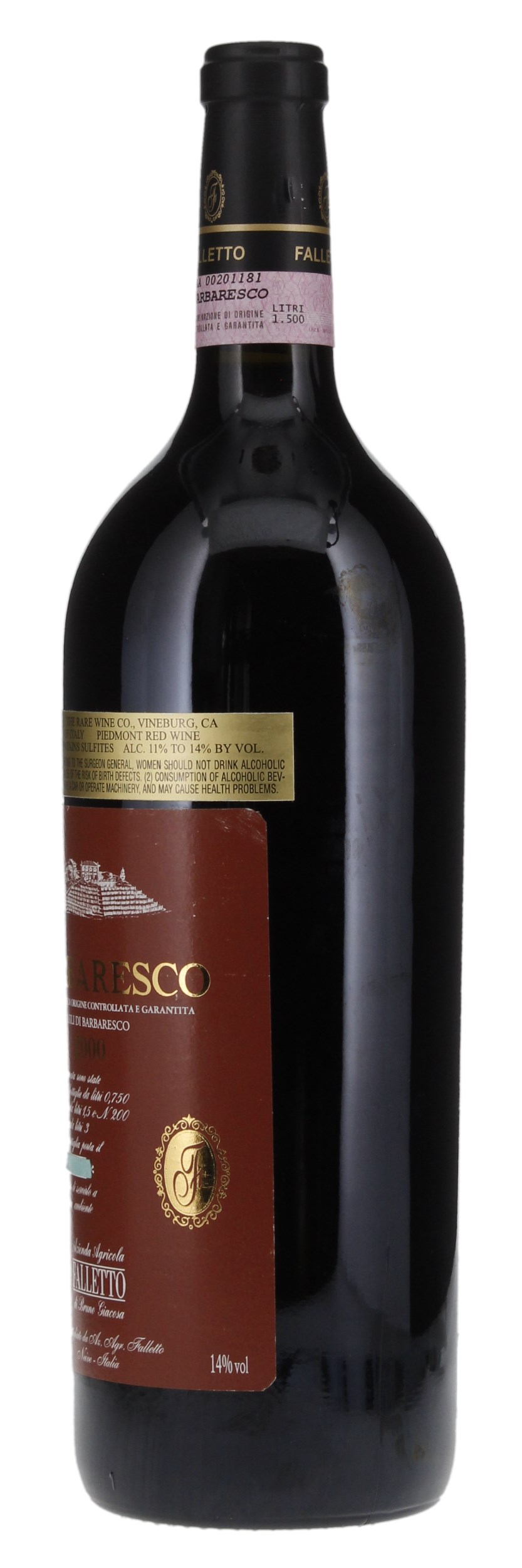 2000 Bruno Giacosa Barbaresco Falletto Asili Riserva, 1.5ltr