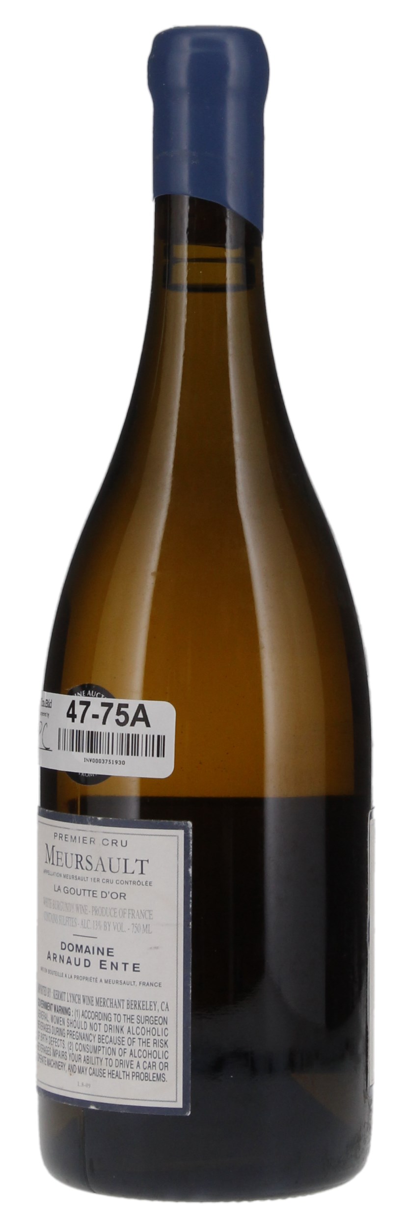 2009 Arnaud Ente Meursault Goutte d'Or, 750ml