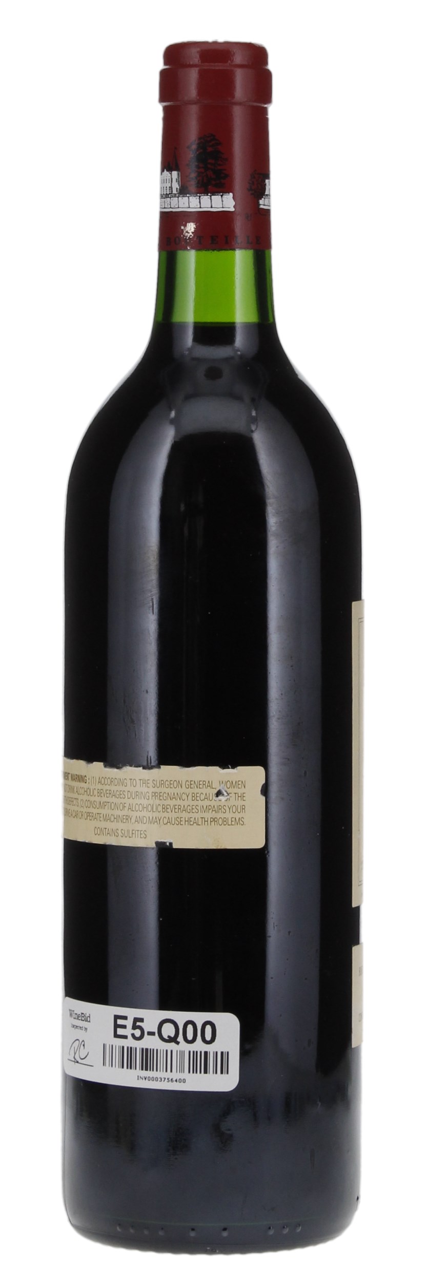 1992 Château Lafite-Rothschild Bordeaux Red Blends (Claret