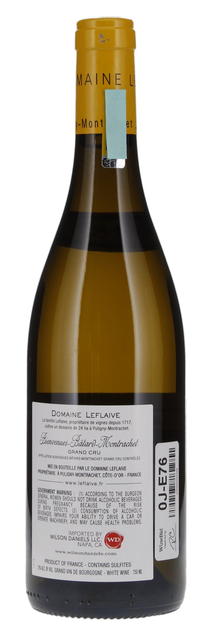 2018 Domaine Leflaive Bienvenues-Bâtard-Montrachet, 750ml