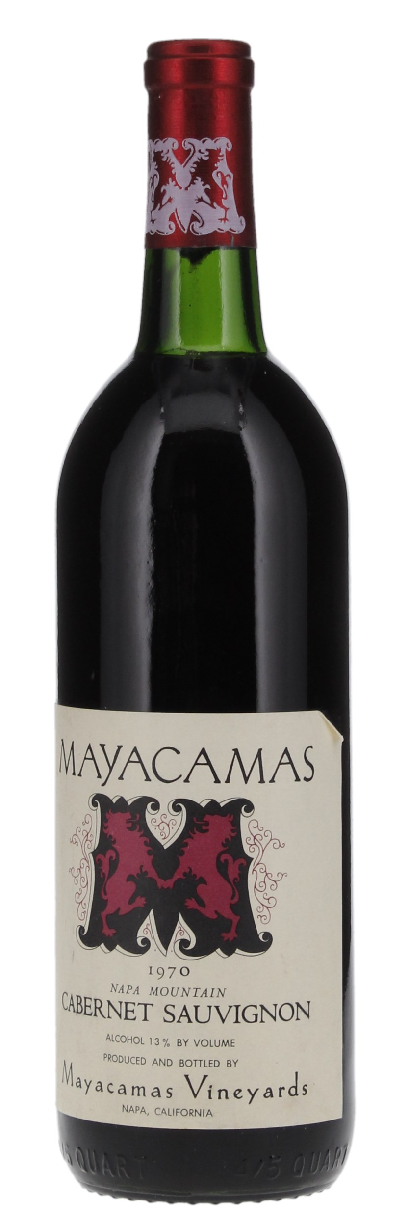 1970 Mayacamas Cabernet Sauvignon, 750ml
