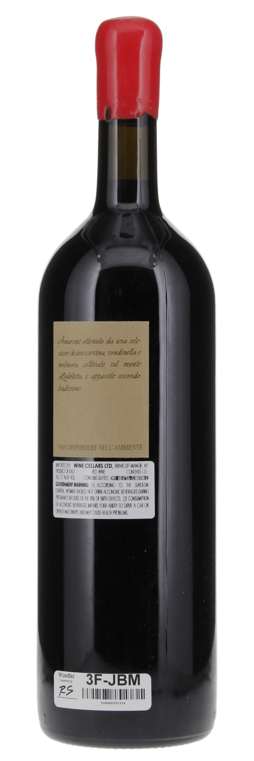 2001 Romano Dal Forno Amarone della Valpolicella Vigneto Monte Lodoletta, 1.5ltr