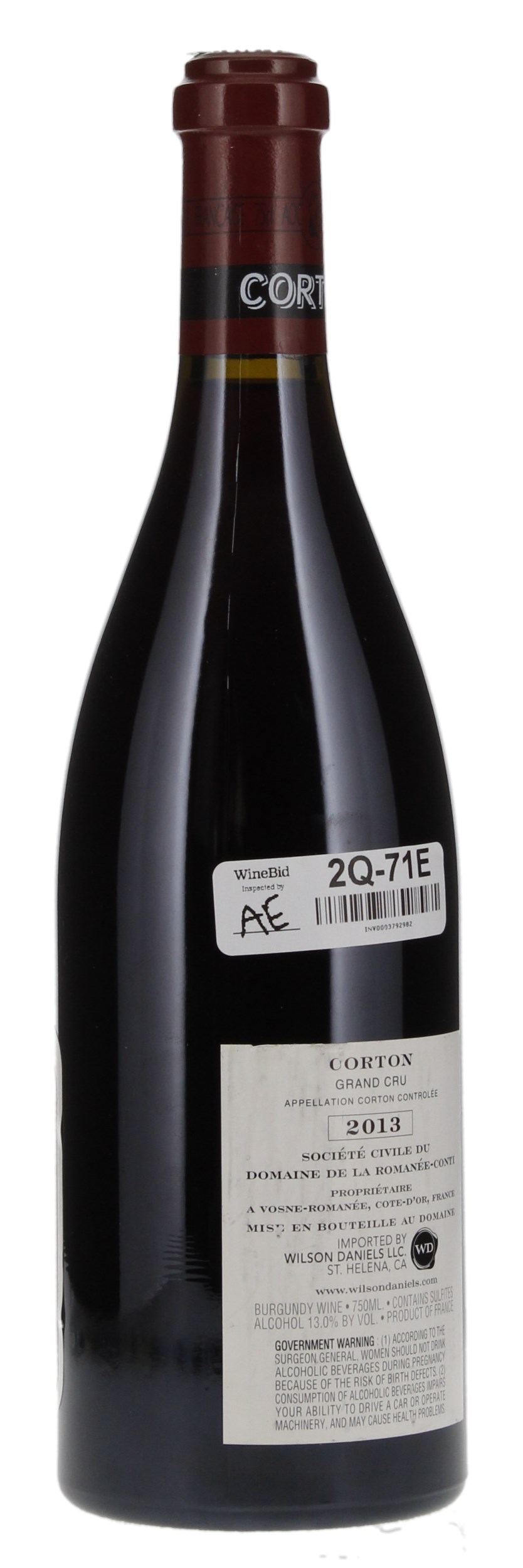2013 Domaine de la Romanee-Conti Corton, 750ml