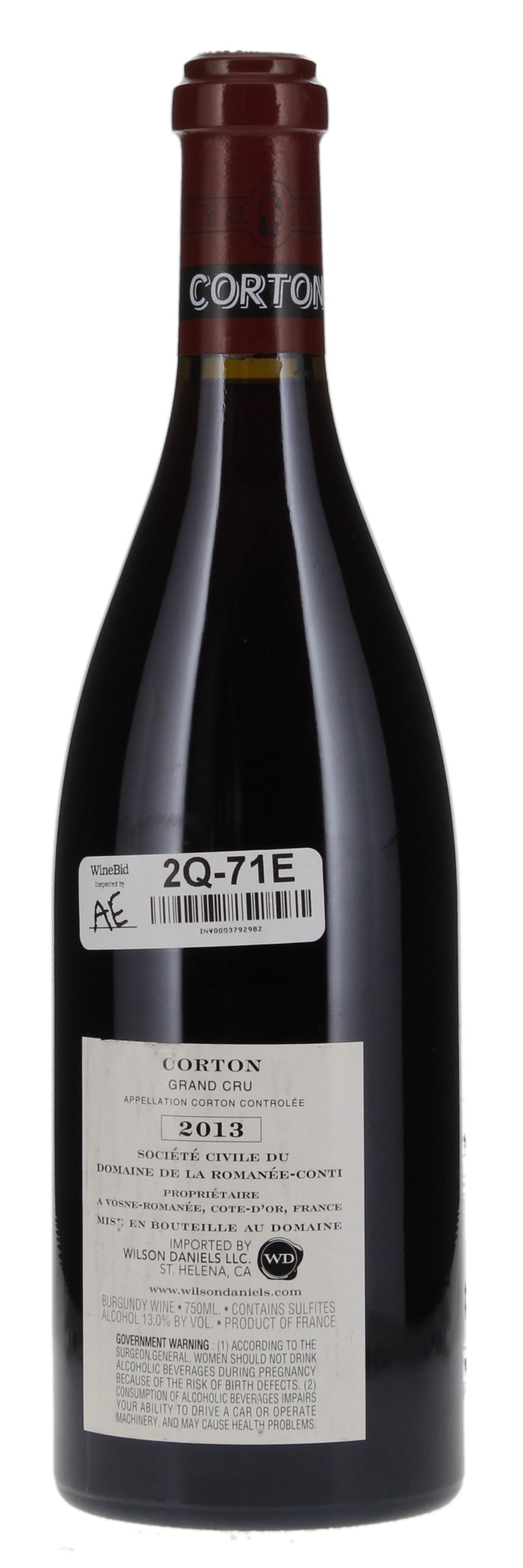 2013 Domaine de la Romanee-Conti Corton, 750ml