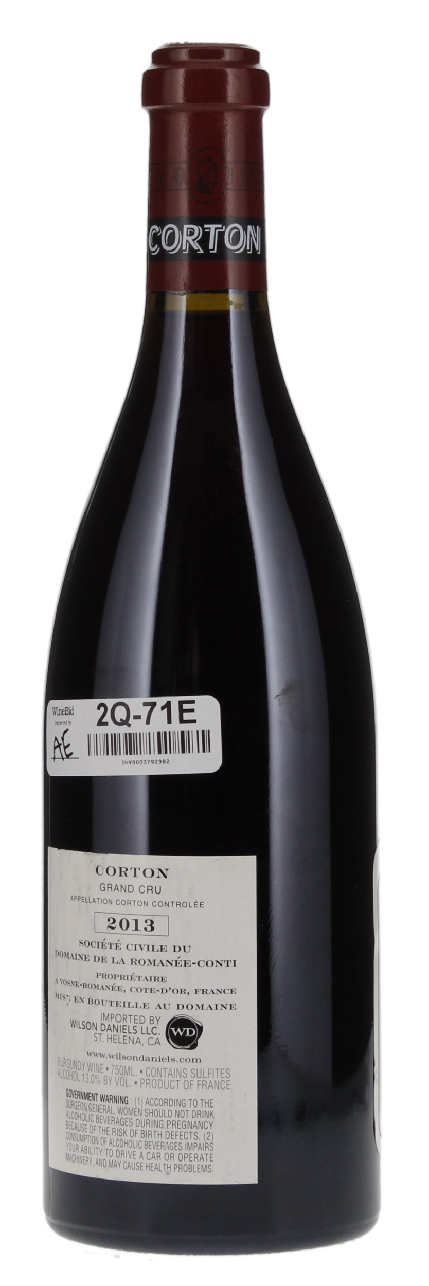 2013 Domaine de la Romanee-Conti Corton, 750ml